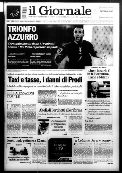 Il giornale : quotidiano del mattino